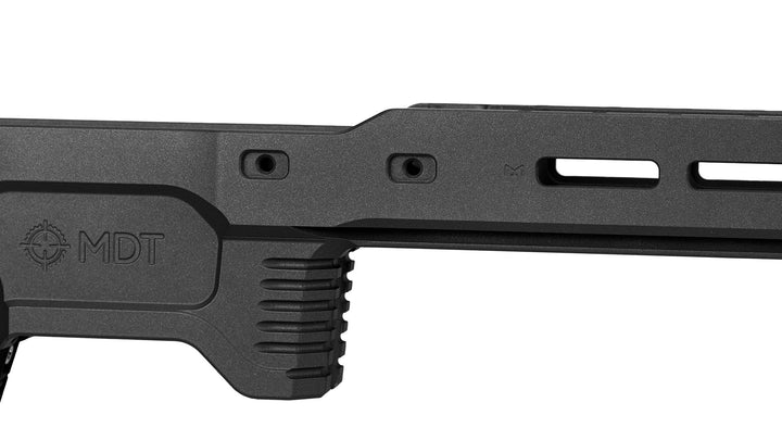Black ACC ELITE CHASSIS SYSTEM right hand Remington 700 short action and clones